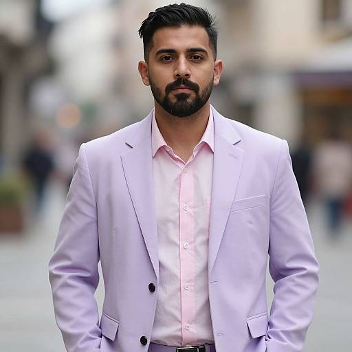 Realistic Male in Lavender Patiala Suit