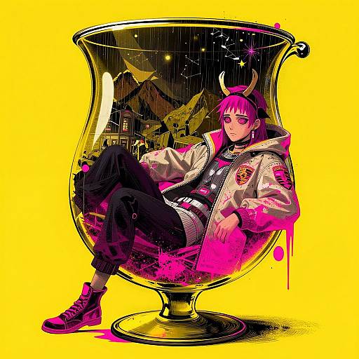 Cinematic Glitchcore Superflat Fantasy