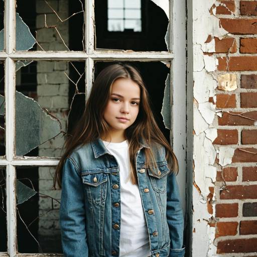 Charming Kids Fashion in Urban Setting