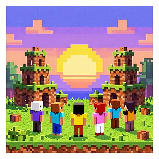 Spreadsheet Pixel Art Fortnite Scene