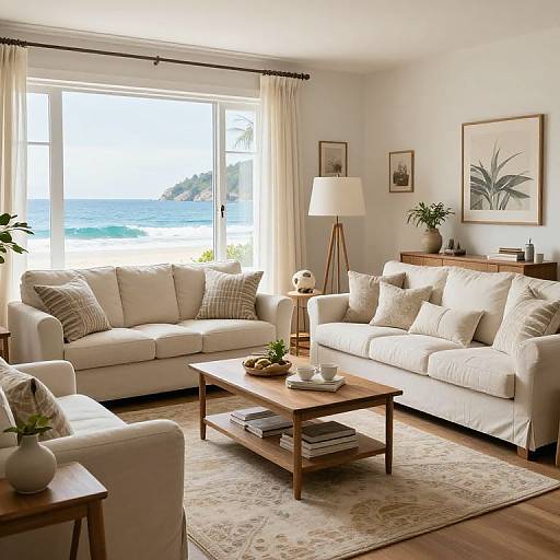Coastal Shabby Chic Living Room