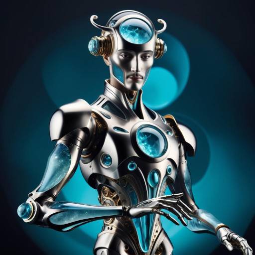 Surreal Mechanical Man in Dreamlike Realm Surreal Mechanical Man in Dreamlike Realm