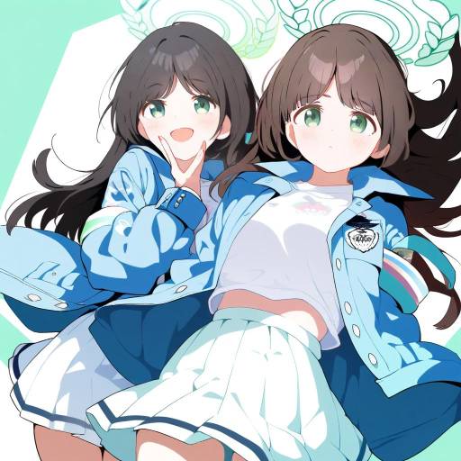 Illustration of Airi (band) (blue archive), blue archive in the style of Ruri rarako