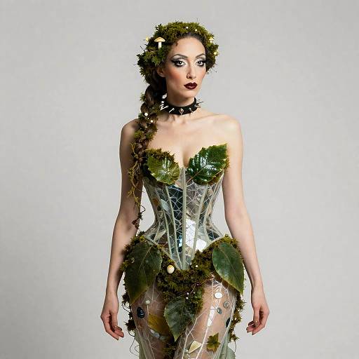 Surrealist Botanical Dali-Inspired Portrait