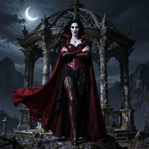 Evil Vampire Queen in Gothic Fantasy