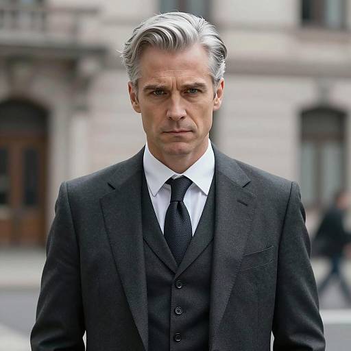 Elegant Cosplay of Anya Forger in Urban Scene