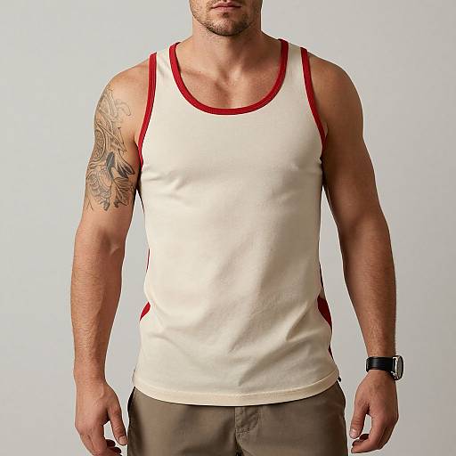 Muscular Man in Casual Summer Wear