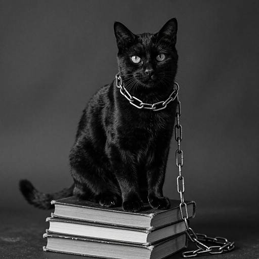 Noir Black Cat Detective Scene