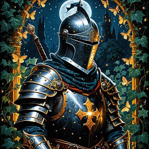 Enchanted Knight Portrait in Baroque Style Enchanted Knight Portrait in Baroque Style