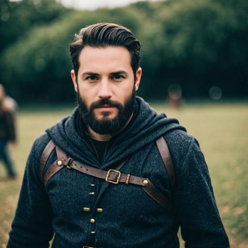 Man in Medieval Styled Costume Outdoors