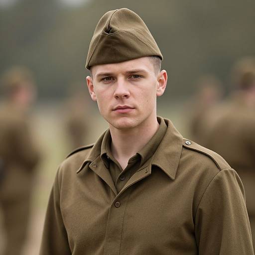 Realistic Male WWII Military Uniform