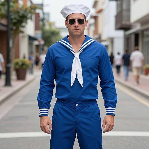 Steve Sailor in Blue Uniform