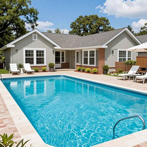 Modern Swimming Pool House Exterior