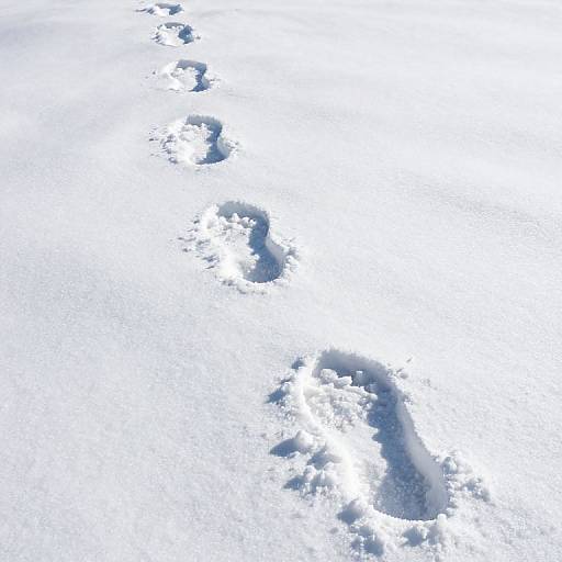Timeless Footprints in Eternal Snow