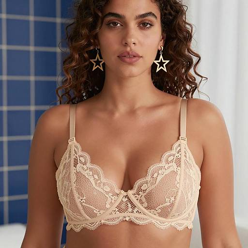 Elegant Portrait of a Curly-Haired Woman