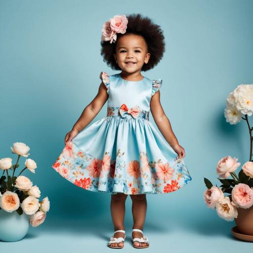 Whimsical Fashion Portrait of Toddler Girl