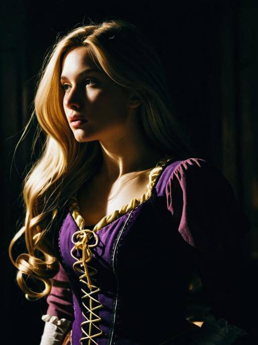 Dramatic Portrait of Tangled Rapunzel