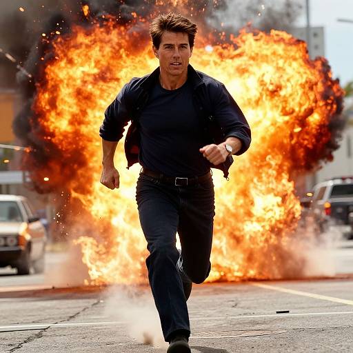 Tom Cruise Action Explosion Scene