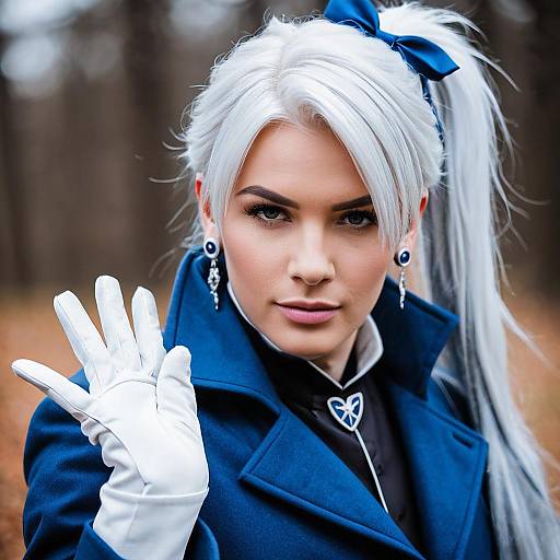 Lifestyle costume photo of Alphinaud leveilleur. Cosplay clothes