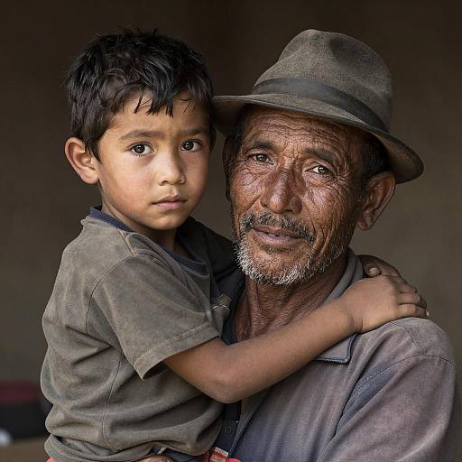 Intimate Portrait of Generational Bonding