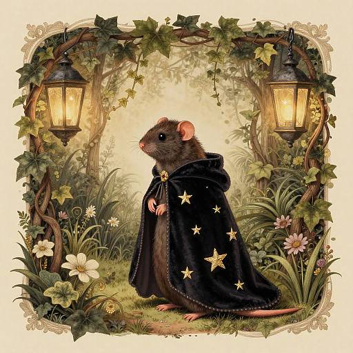 Wistful Mole in Velvet Cape