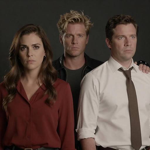 Serious Trio in Dim Lighting