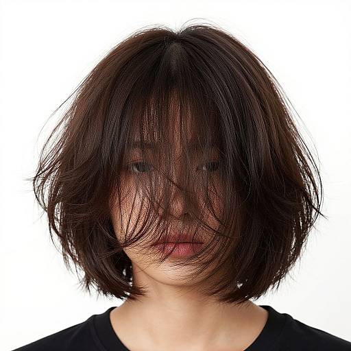 Realistic Human with Chia Seed Hair