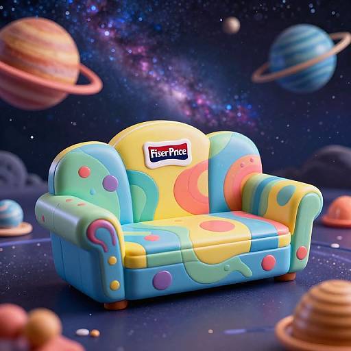 Psychedelic Fisher Price Space Couch