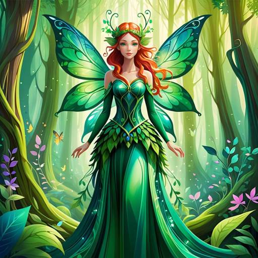 Enchanted Forest Fairy Digital Illustration