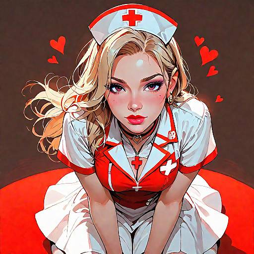 Seducing Nurse Magazine Cover Concept