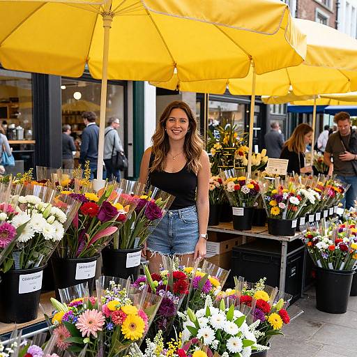 Smiling Woman at Columbia Road Market