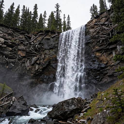 Early Spring Waterfalls in Glacier Park