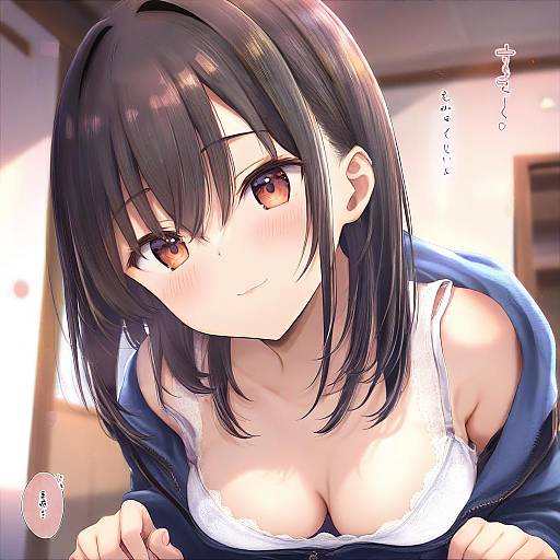 Illustration of Aoyama sumika, original in the style of Maruma (maruma gic)