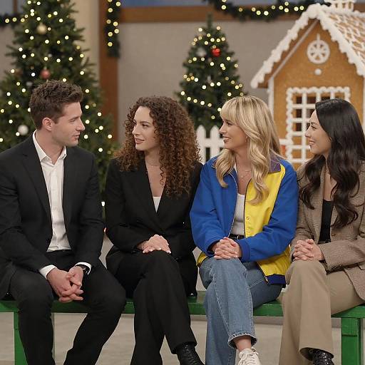 Festive Outdoor Gathering with Friends