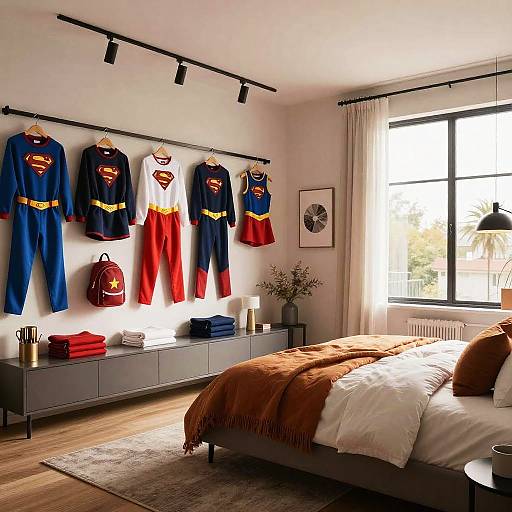 Supergirl's Cozy Modern Bedroom