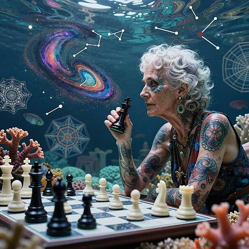 Centenarian Chessmaster's Psychedelic Oceanic Journey