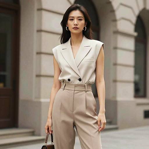 Confident Woman in Urban Fashion