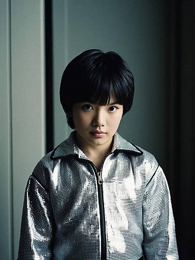 Boy in Silver Quarter Costume