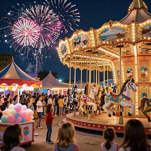 Joyful Kermès Festivity with Carousel