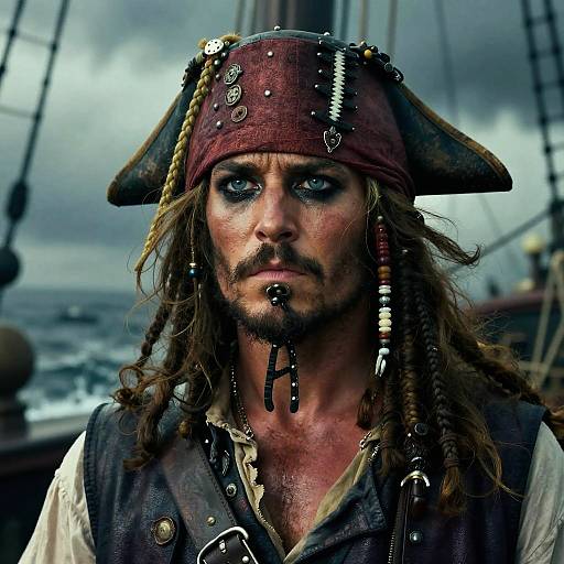 Steely-Eyed Pirate Captain Portrait