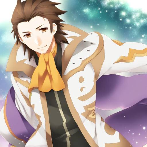 Illustration of Alvin (tales), tales of (series) in the style of Yutazou