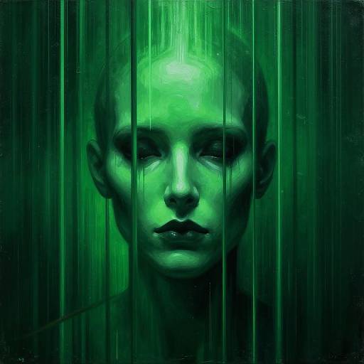 Surreal Matrix-Inspired Mind Prison