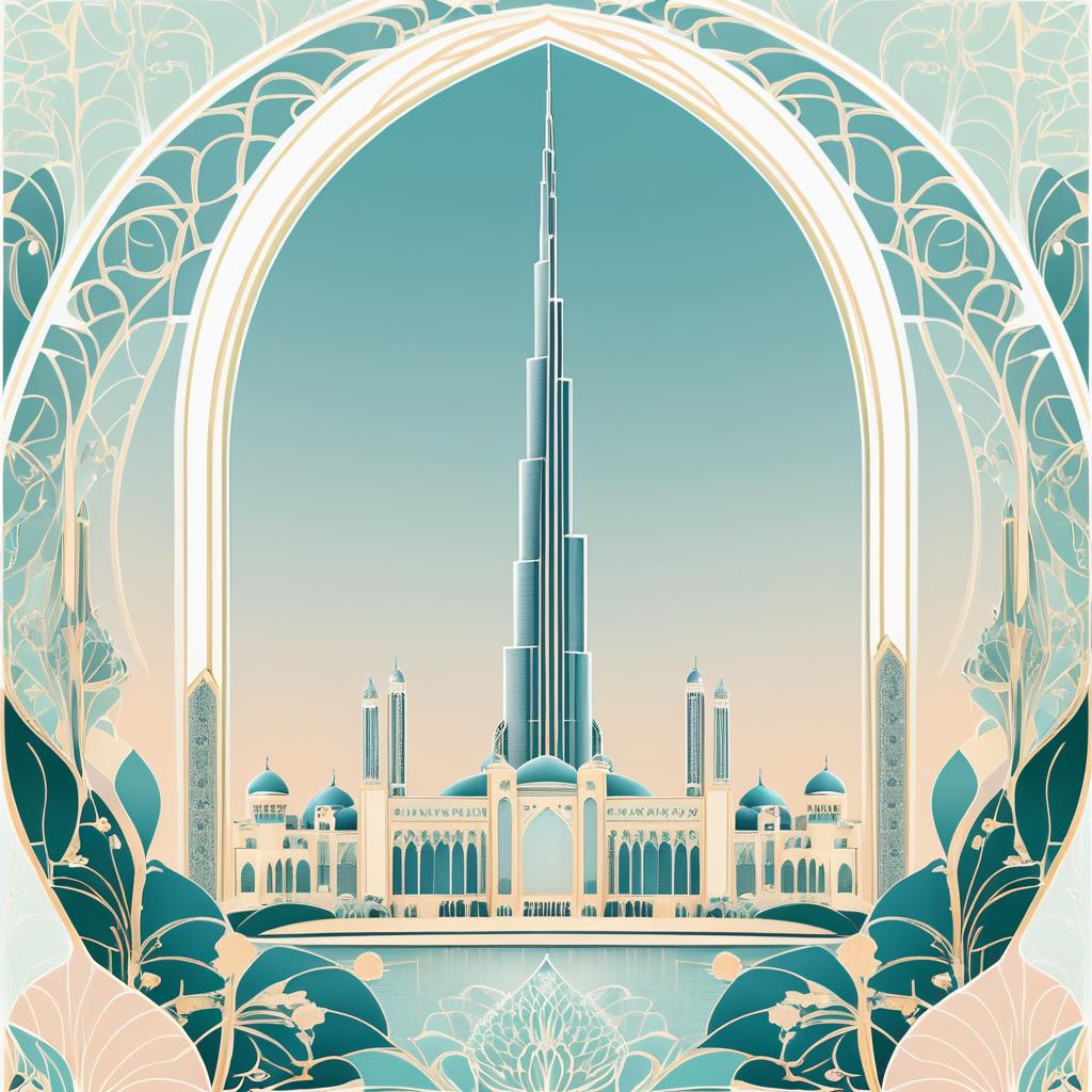 Art Nouveau Dubai Inspired by Beardsley