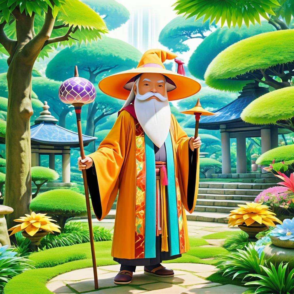 Wise Pokémon Elder in Serene Garden