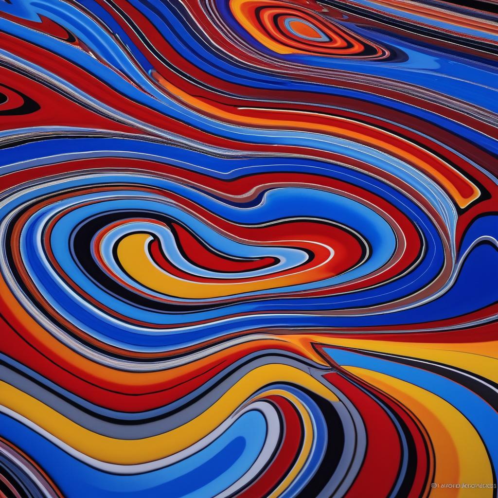 Vivid Fordite Abstract Art Capture