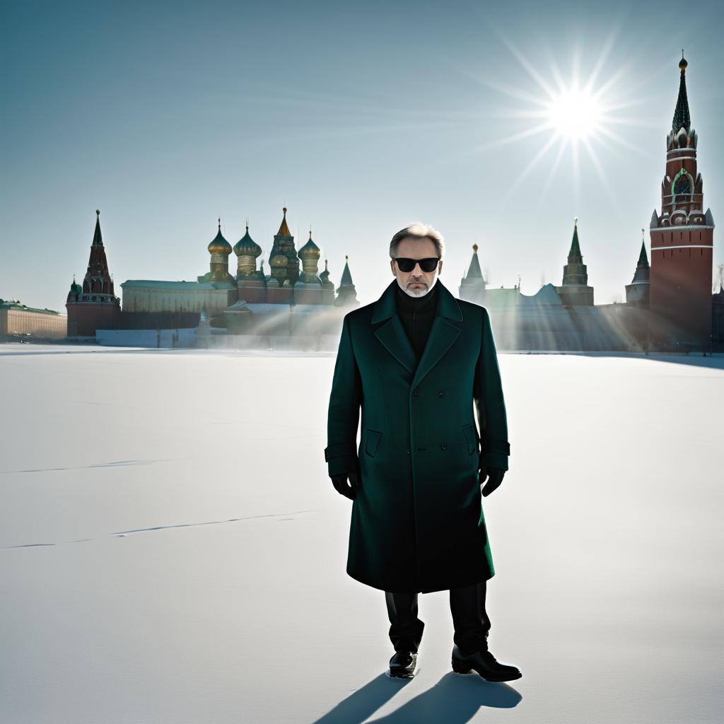 Striking Winter Portrait of Russian Man