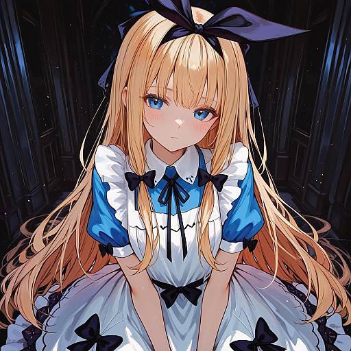 Illustration of Mononobe alice, nijisanji in the style of Naokomama