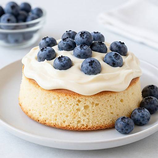 Victoria Sponge with Blueberries & Cream Cheese