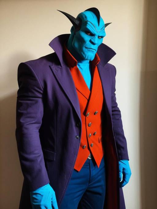 Man in Realistic Thrax Cosplay Costume