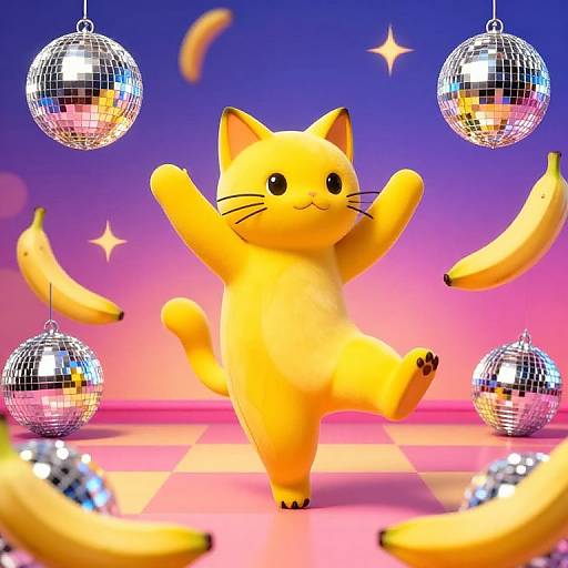 Funky Dancing Banana Cat Groove